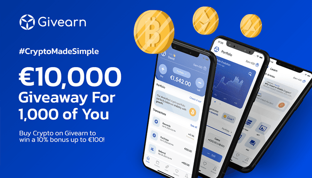We're Giving Away €10,000 to the First 1,000 People Who Sign Up and Buy Crypto!